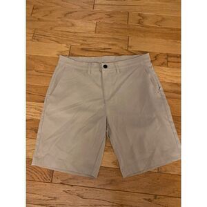 NWOT Jach's New York Mens Khaki Flat-Front Shorts slash pockets size 31